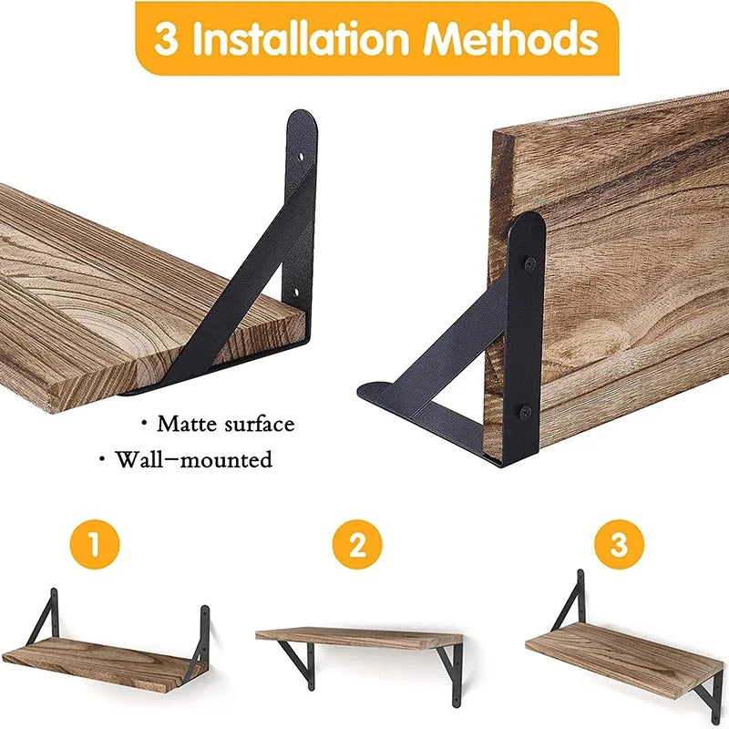 ARVELUNE - Solid Wood Floating Shelves for Artful Space-Saving Display