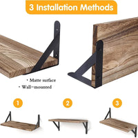 Wooden Floating Wall Shelves Bathroom Hanging Racks Shelf  Storage Kitchen Organizer Furnitures Living Room Display Stand Holder