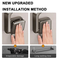 TOVELIQ - Folding Suction Towel Bar for Space-Saving Bathroom Storage