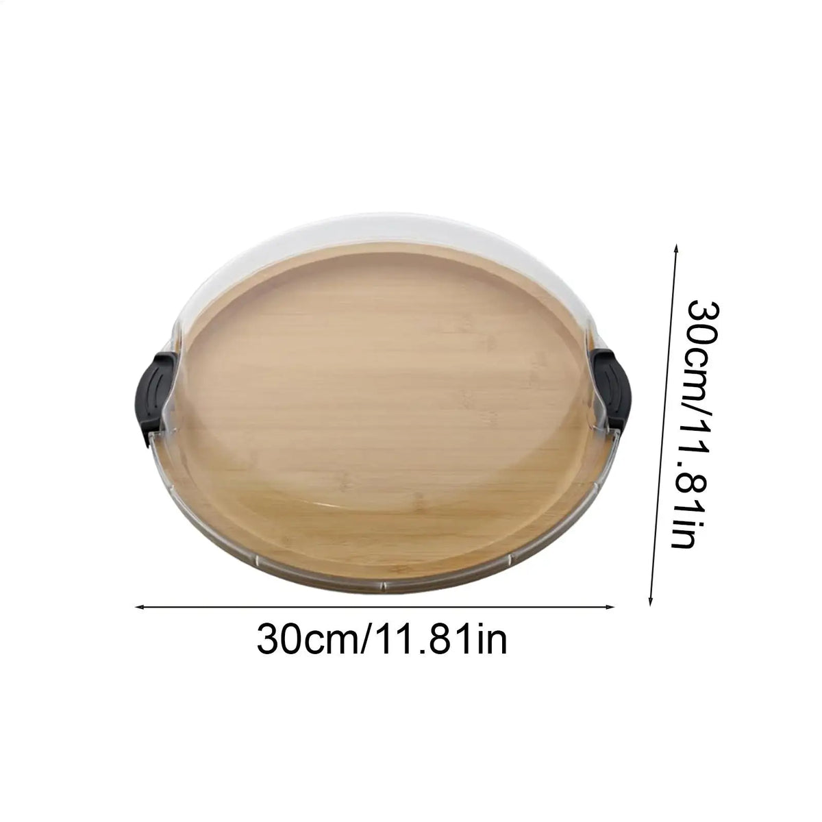 GRAZELLO - Round Wooden Charcuterie Board With Lid for Fresh Serving