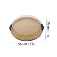 Serving Boards Charcuterie Boards Portable Round Wooden Food Platter with Lid for Party Christmas Restaurant Picnic Holiday