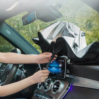 AUVELIS - Folding Windshield Umbrella for a Cooler Parked Car