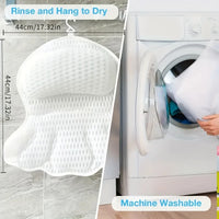 MESHORA - Sculpted Bath Pillow for Neck and Back Support