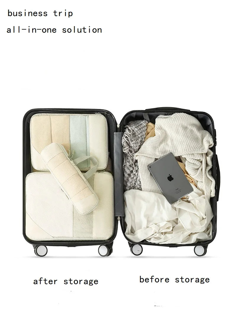 VELNORA - Five-Piece Compression Packing Set for Space-Saving Travel