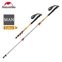 Naturehike Hiking Poles Three Sections Of Aluminum Pole For Mountaineering Hiking Skiing Travel Poles Climbing Trekking Pole