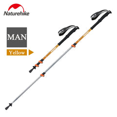 ALVYRA - Three-Section Aluminum Trekking Poles for Stable Trail Support
