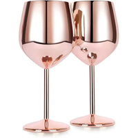 CALYVRA - Sculptural Stainless Steel Goblet for Break-Resistant Entertaining