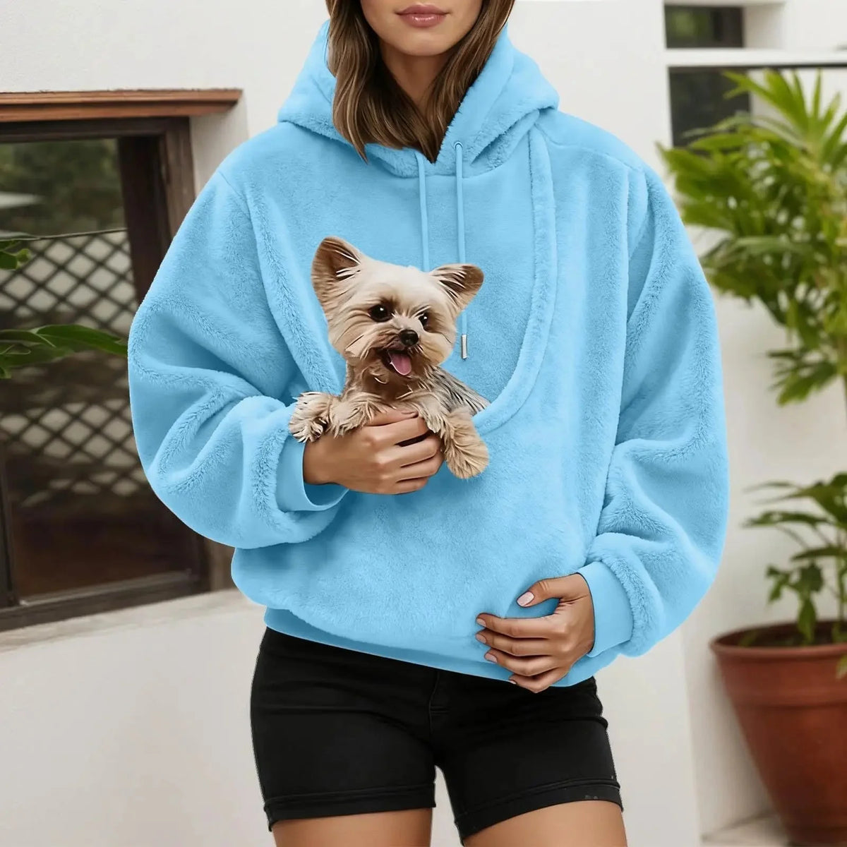 PAWVELA - Pet Carrier Hoodie for Hands-Free Comfort on the Go