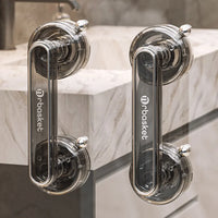 Strong Suction Cup Handrail Bathroom Reusable Handle For Bathroom Handrail Grab Bathroom Door Can Be Transparent