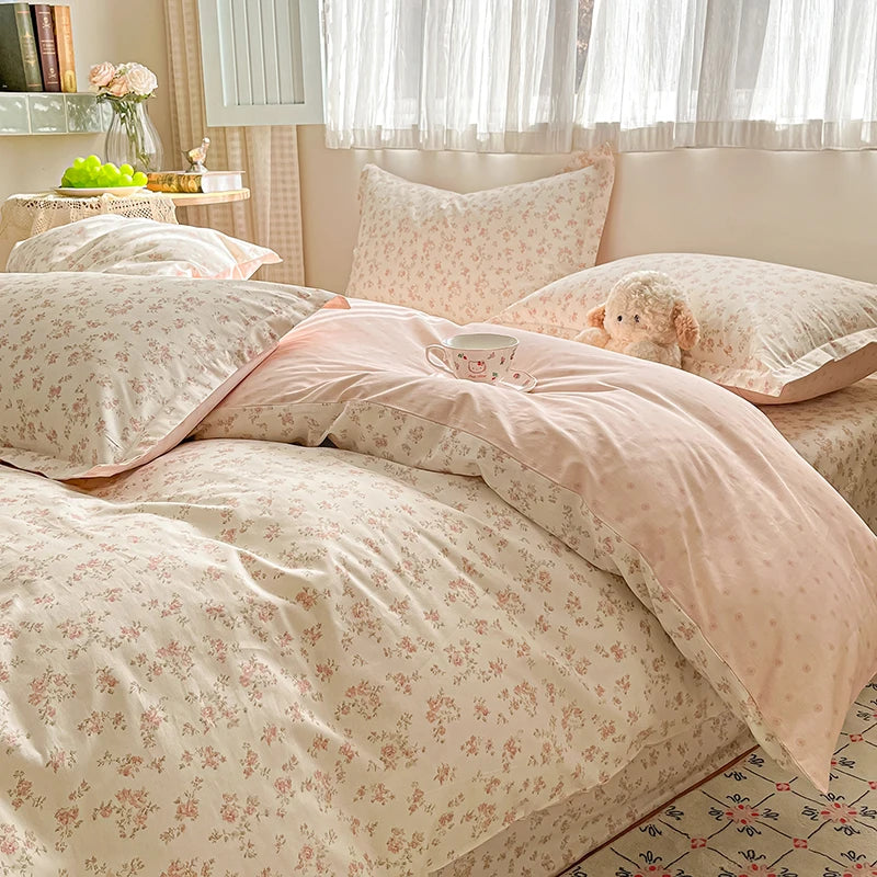 FLORVENA - Floral Cotton Duvet Set for an Artful Bedroom