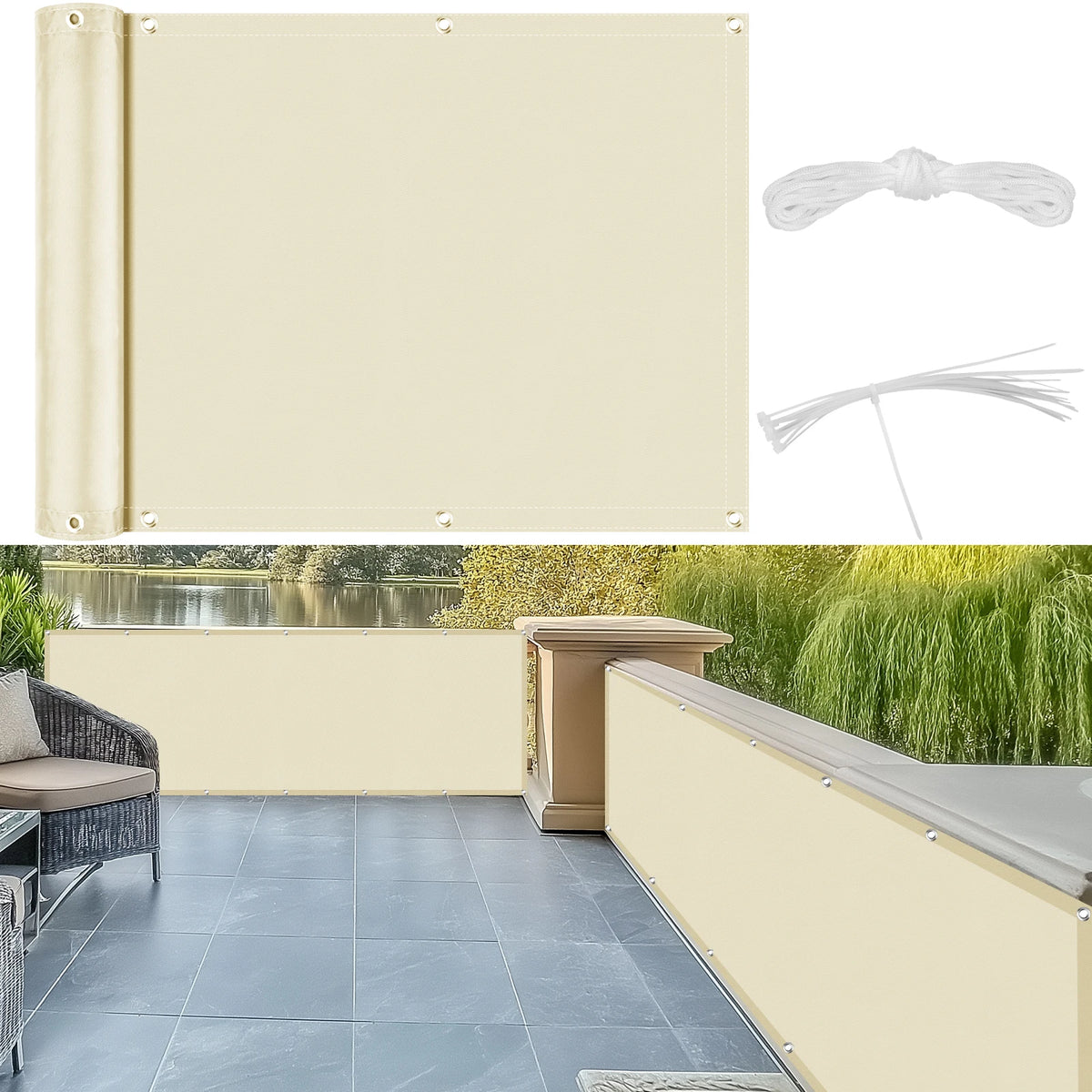 PRIVANET - Outdoor Shade Cloth for Private, Comfortable Spaces