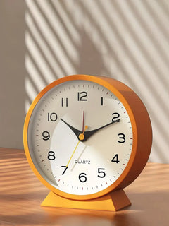 TINVORA - Metal Alarm Clock for Quiet Bedside Timekeeping