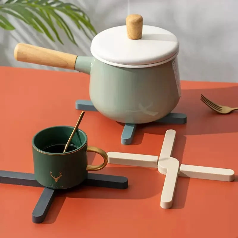 KROVANA - Foldable Silicone Trivet for Heat-Safe Surfaces