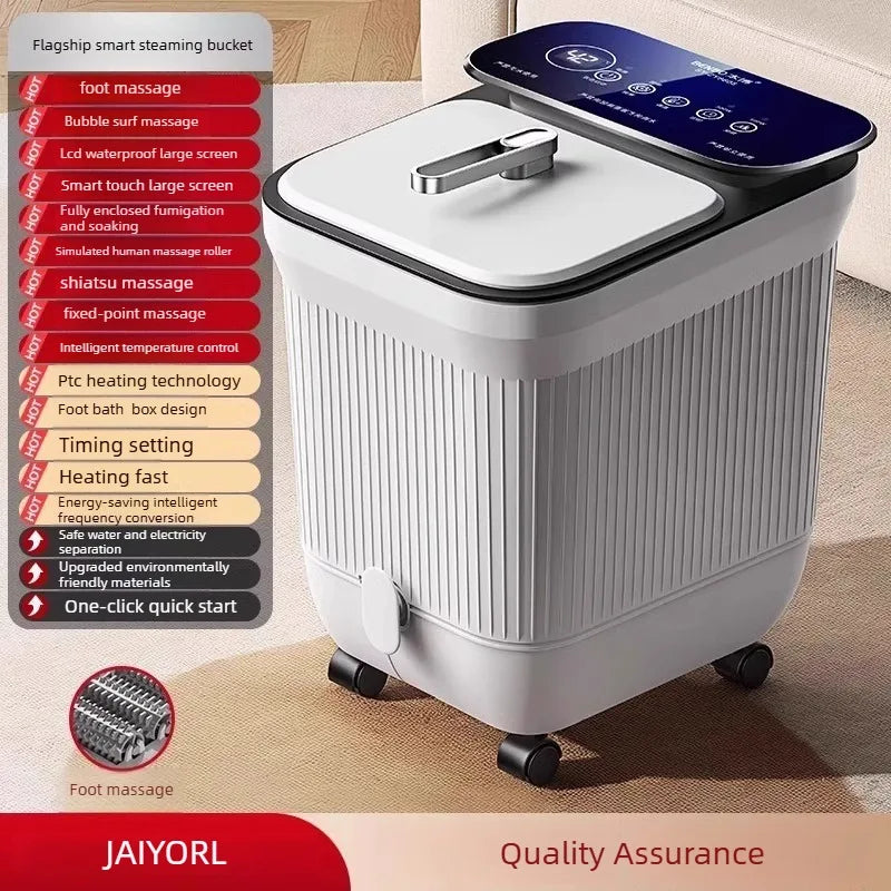 SOLVYRA - Heated Foot Spa With Massage and Remote-Controlled Comfort