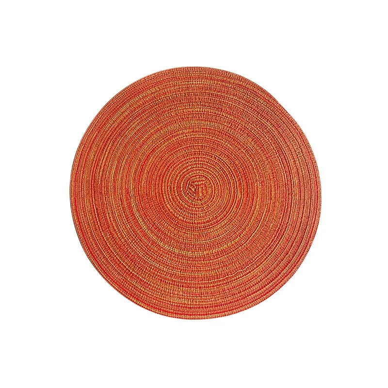 WOVELIA - Round Woven Placemat for Artistic Heat Protection