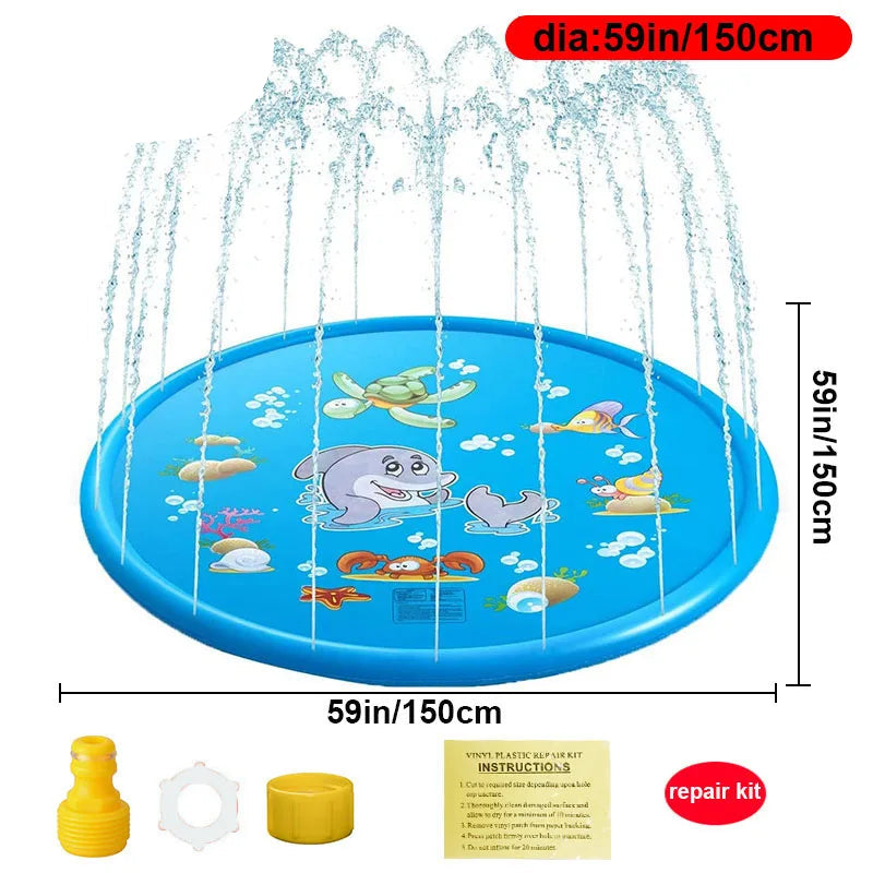 AQUACIRCLE - Inflatable Sprinkler Mat for 360° Backyard Cooling