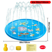 AQUACIRCLE - Inflatable Sprinkler Mat for 360° Backyard Cooling