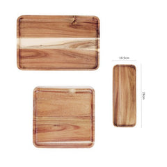ACAVORA - Acacia Wood Serving Tray for Elegant Table Displays