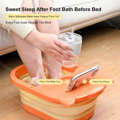 PEDALORA - Folding Heated Foot Spa for Deep Calf Relaxation
