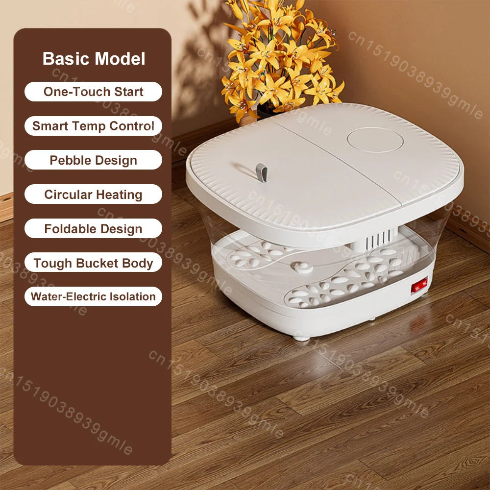 PEDALORA - Folding Heated Foot Spa for Deep Calf Relaxation