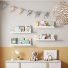 VELNORA - Wavy Floating Shelf for Sculptural Wall Storage