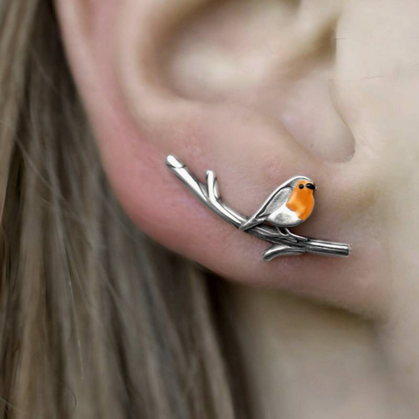 GoldenWing Signature Earrings | Elegant Bird Shaped Earrings for Good Luck and Serenity