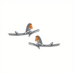 ORNIVEL - Stained Glass Robin Earrings for Meaningful Style