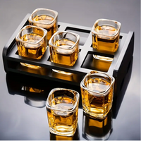 NIPVORA - Square Shot Glass Set for Secure Statement Serving