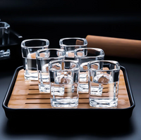 NIPVORA - Square Shot Glass Set for Secure Statement Serving