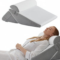 SLEEPLUXE - Adjustable Bed Wedge Pillow for Comfort, Support & Leg Elevation