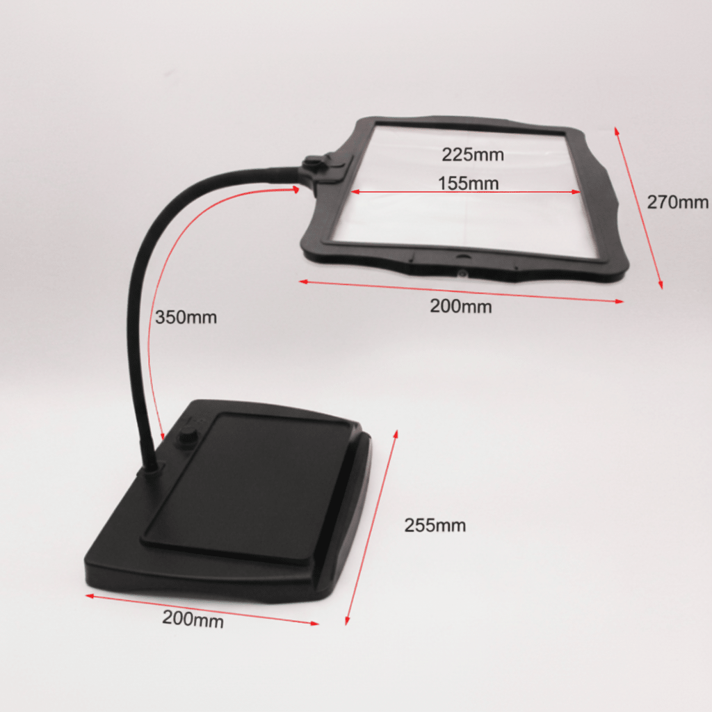 DETALORA - LED Table Magnifier for Clear Hands-Free Detail Work