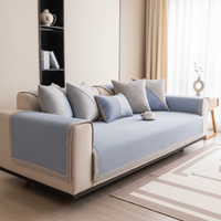 NATURWEFT – Non-slip cotton-linen sofa cover for all seasons