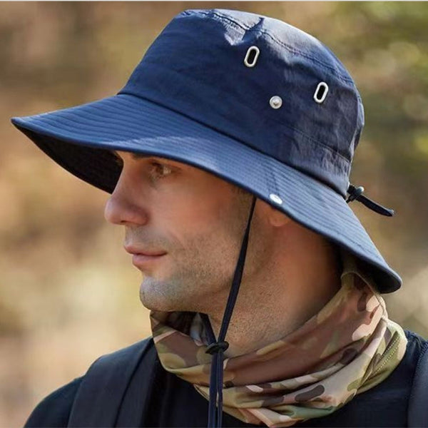 SOLGUARD - Breathable wide brim sun hat with UV protection designed for outdoor comfort, travel, and all-day sun safety