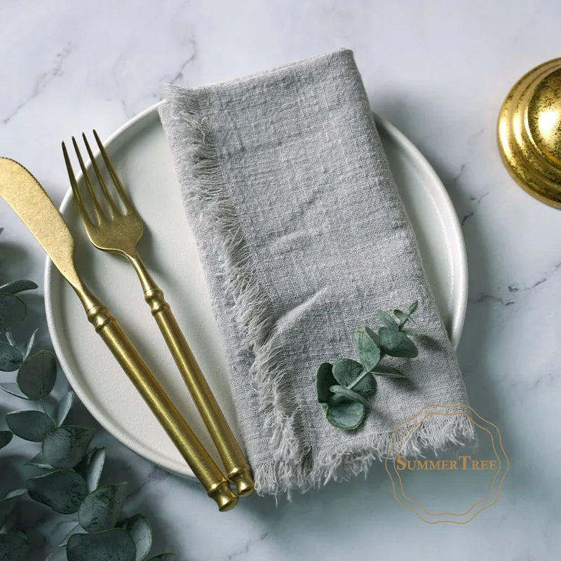 TAVRINA - Cotton Napkin Set for Artfully Layered Tablescapes