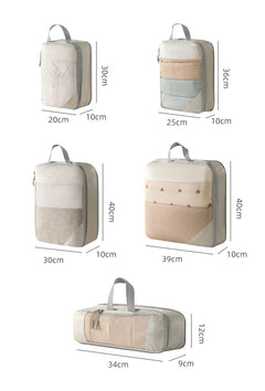 VELNORA - Five-Piece Compression Packing Set for Space-Saving Travel