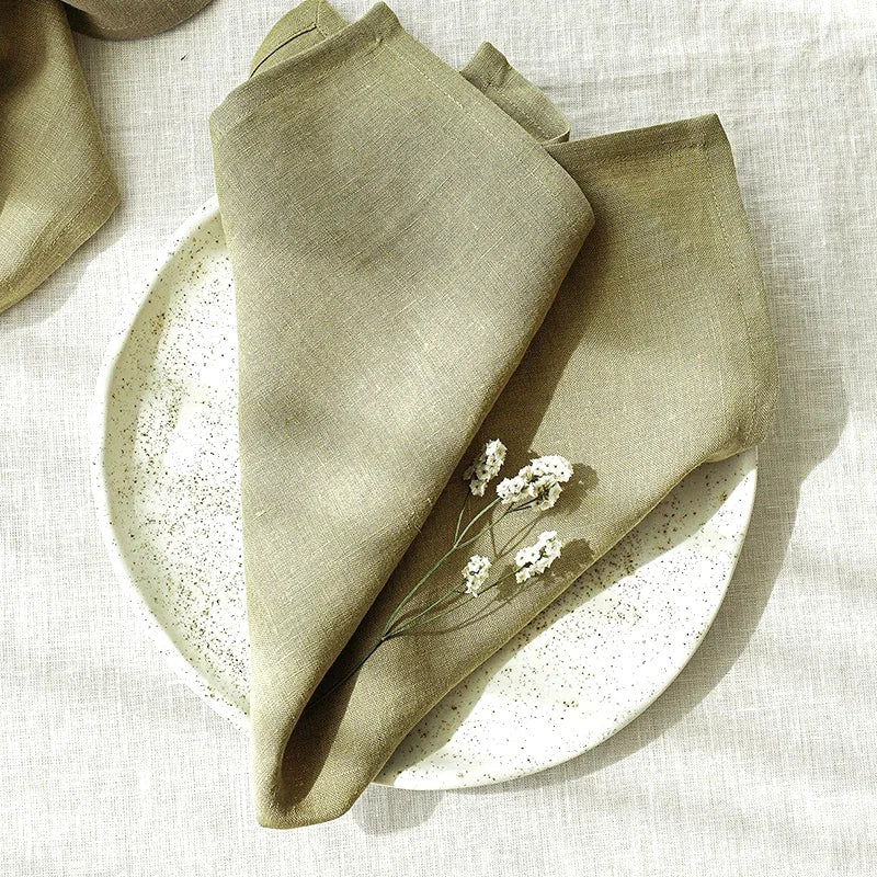 LINUVIA - Pure Linen Napkin Set for Artfully Layered Tables