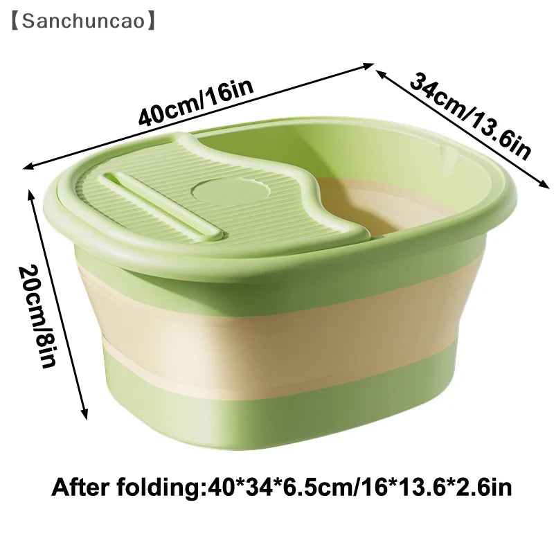 FOLDARA - Foldable Massage Foot Bath for Relief and Easy Storage