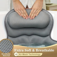MESHORA - Sculpted Bath Pillow for Neck and Back Support