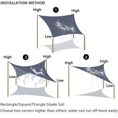CANOPYWAVE - Sculptural Triangle Shade Sail for Cooler Outdoor Living