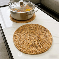 WEAVLORA - Handwoven Rattan Placemats That Protect Dining Tables