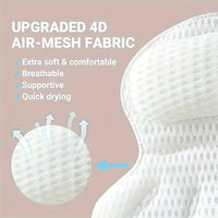 MESHORA - Sculpted Bath Pillow for Neck and Back Support