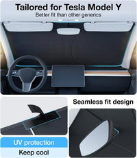 AERUVIA - Foldable Windshield Sunshade For A Cooler Cabin