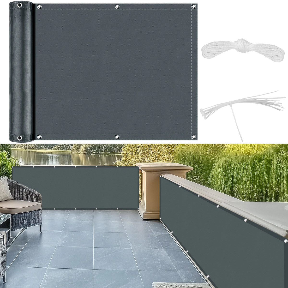 PRIVANET - Outdoor Shade Cloth for Private, Comfortable Spaces
