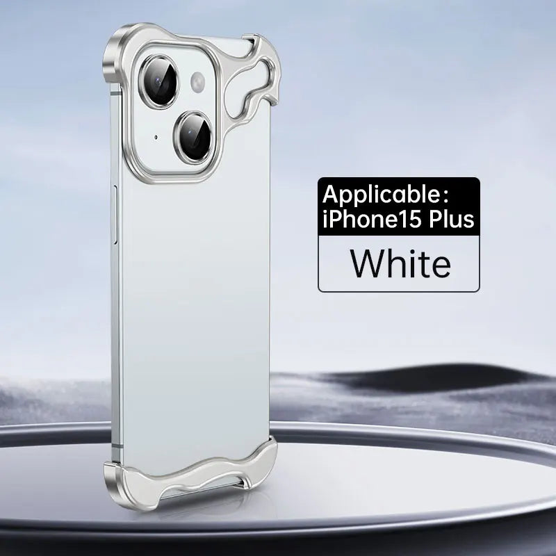EXOVARA - Sculptural Aluminum Phone Case for Corner and Lens Protection