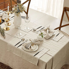 LINUVIA - Pure Linen Napkin Set for Artfully Layered Tables
