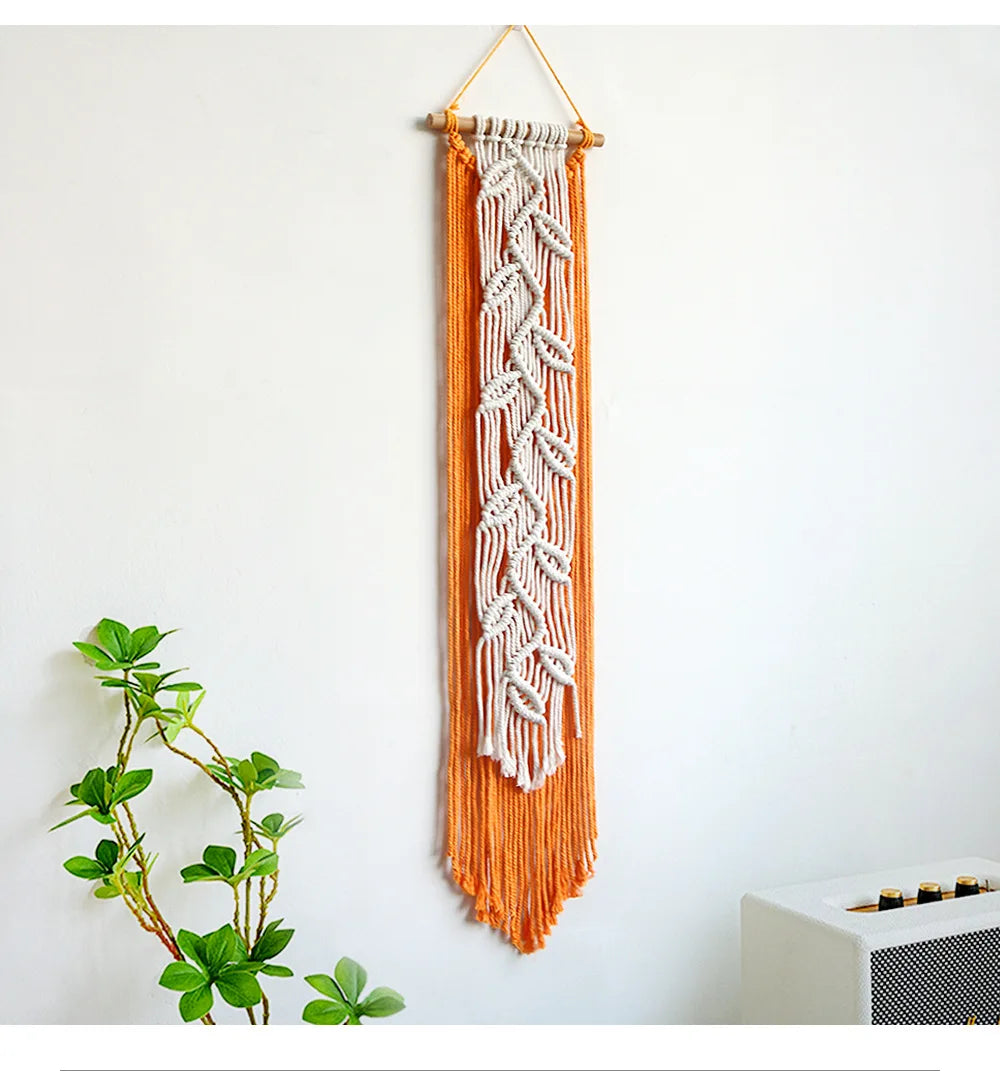 FOLYVIA - Leaf Macrame Wall Hanging to Enliven Blank Walls