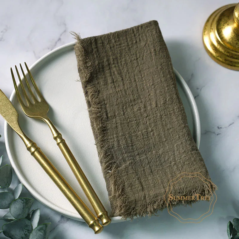 TAVRINA - Cotton Napkin Set for Artfully Layered Tablescapes