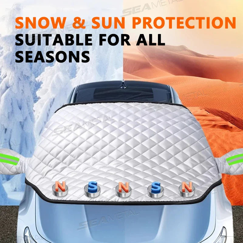 GLACIVEL - Magnetic Windshield Cover for Year-Round Protection