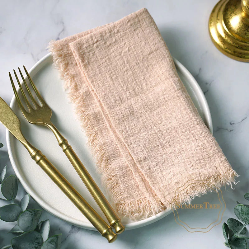 TAVRINA - Cotton Napkin Set for Artfully Layered Tablescapes