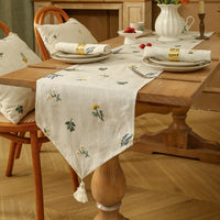 LUMEVRA - Embroidered Cloth Napkins for Artful Table Settings